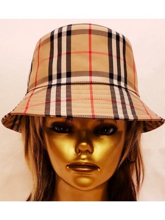 Burberry London Women\'s Bucket Hat Size-L Beige Burberry Check main image 8